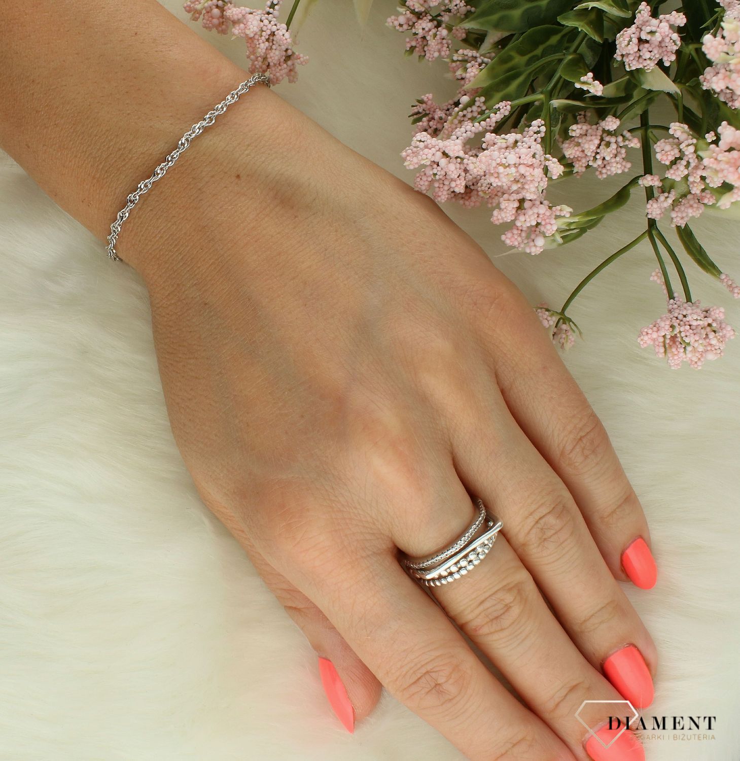 Bransoletka srebrna 925 splot singapur rodowana 2,5 mm DIA-BRA-758208R-45-925 2,5mm (1).jpg